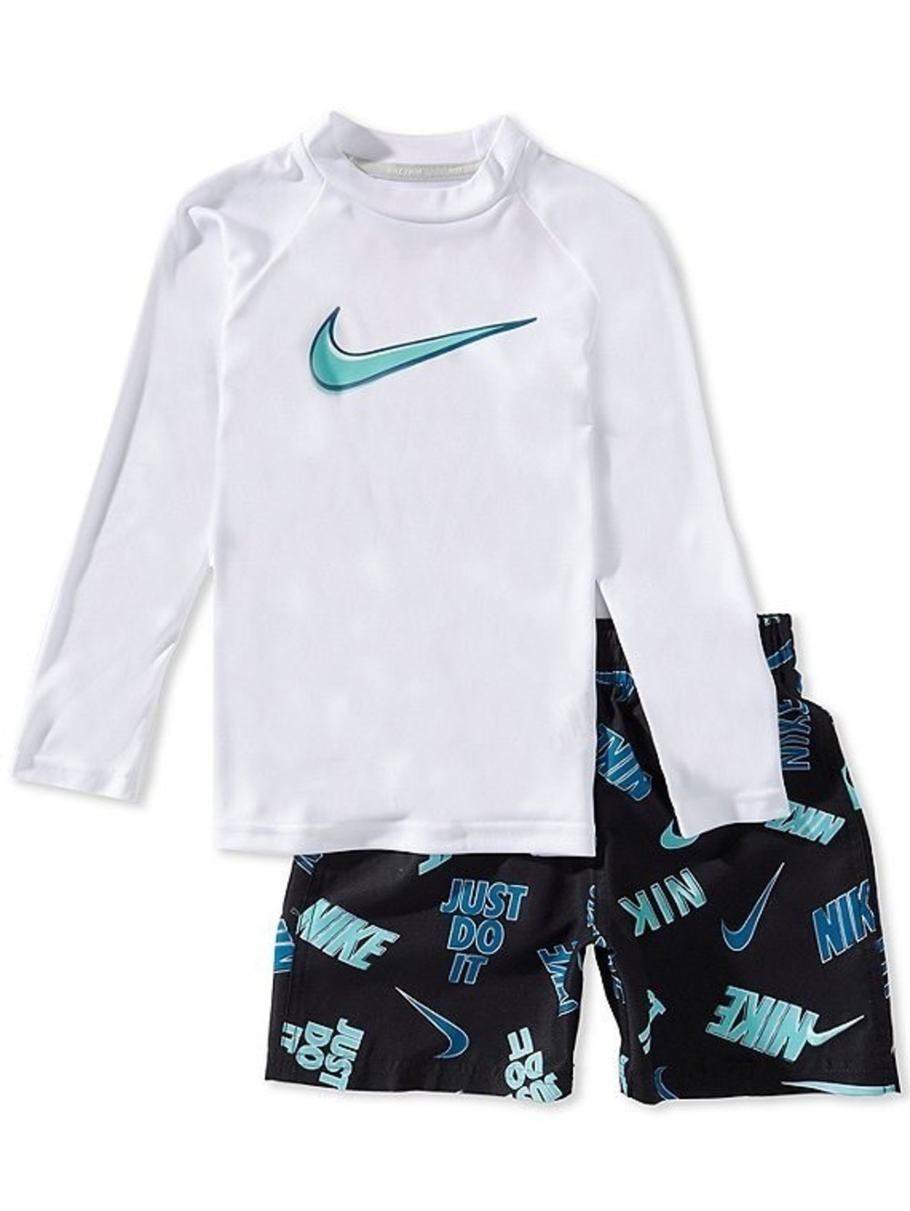 Nike Boys' 2-Piece Swim Set Rash Guard and Shorts